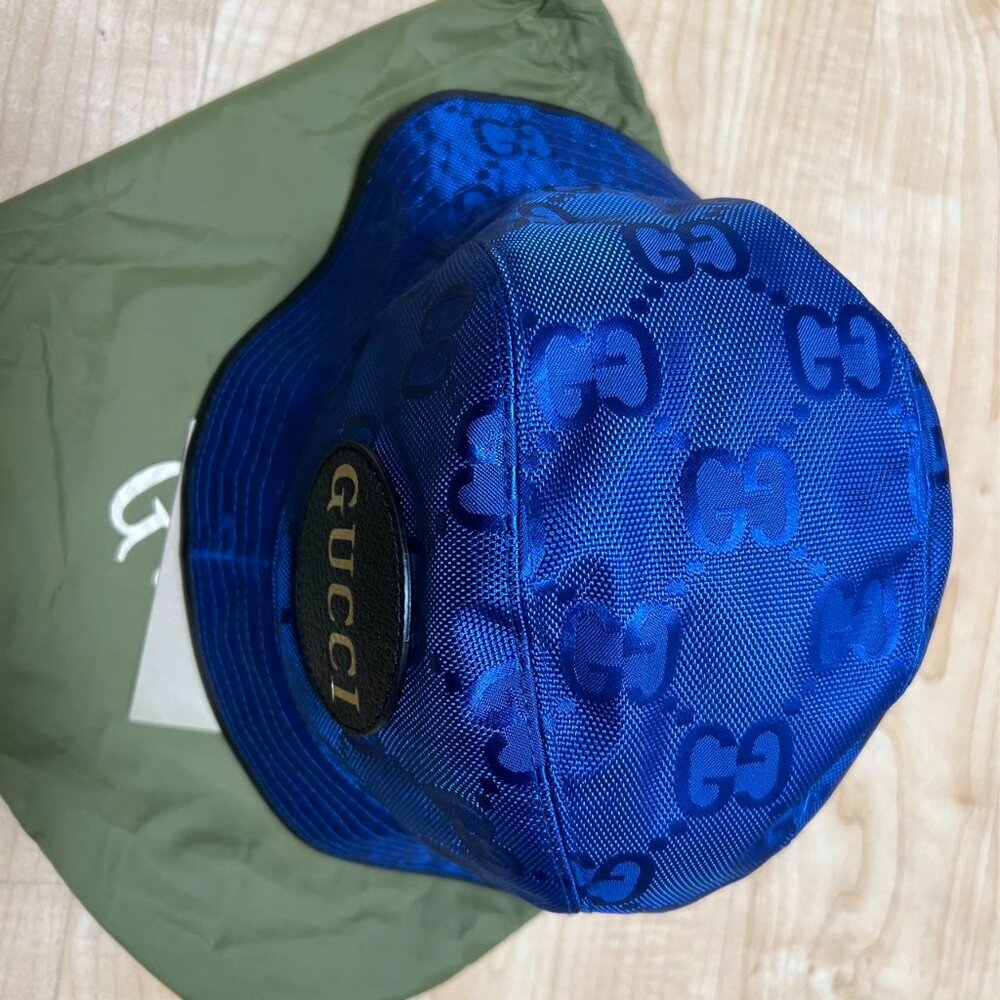 Gucci Off The Grid Bucket Hat Blue - Picture 2 of 11